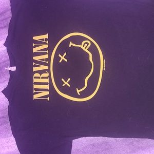 Nirvana tee - size M I belive but I took measurements